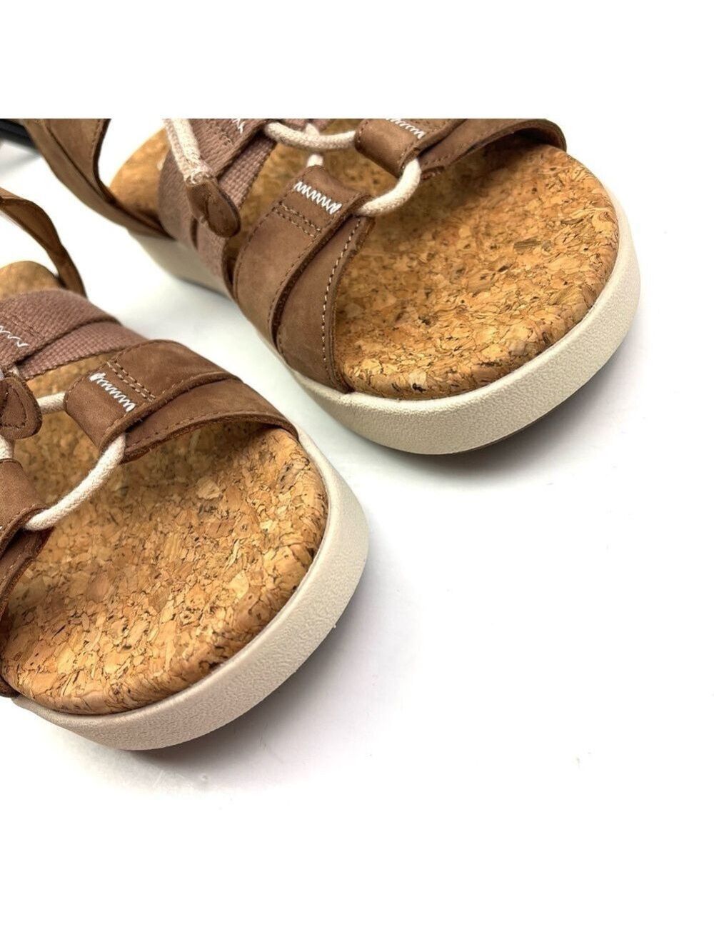 New Keen Elle Mixed Strap Casual Sandals Toasted Coconut/Birch size 9 - Picture 5 of 9